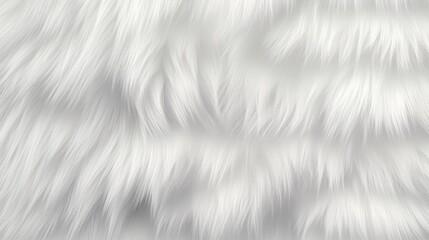 Obraz premium Soft, White Fur Texture with Fluffy Fibers on Fabric for Backgrounds, Textiles, and Design Projects