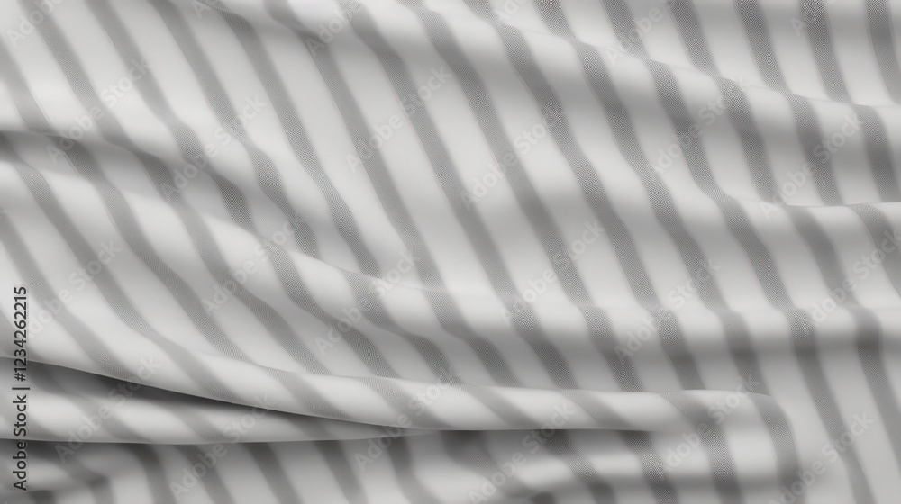 Poster detailed gray striped jersey fabric texture with soft drapery and subtle pattern for seamless backgr