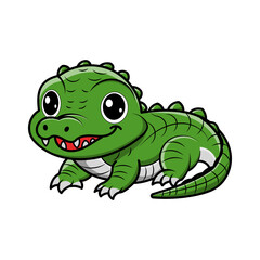 a illustration of cute crocodille