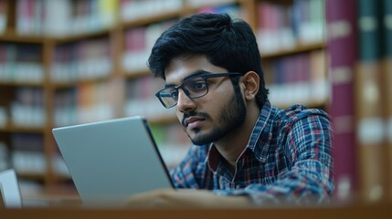 Deep Engagement - A Student Studies Intently