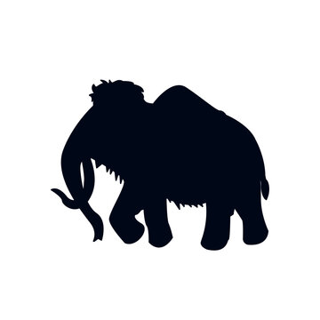 recommend clip art: Mammoth animal vector symbol illustration