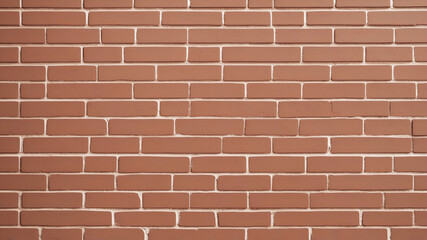 Fototapeta premium brick wall painted pantone mocha mousse color, brickwall surface with copy space for text