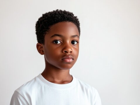 A Young Boy Posing for a Portrait