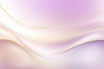 Fototapeta premium Pastel lavender and gold wave with high right curve