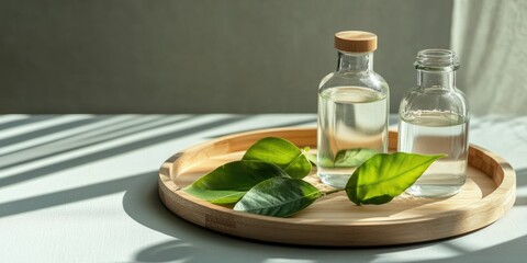 Organic Aromatherapy: Essential Oil Diffuser with Leafy Herbs