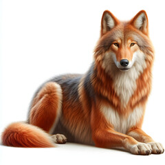 Obraz premium red fox vulpes 4 years old standing