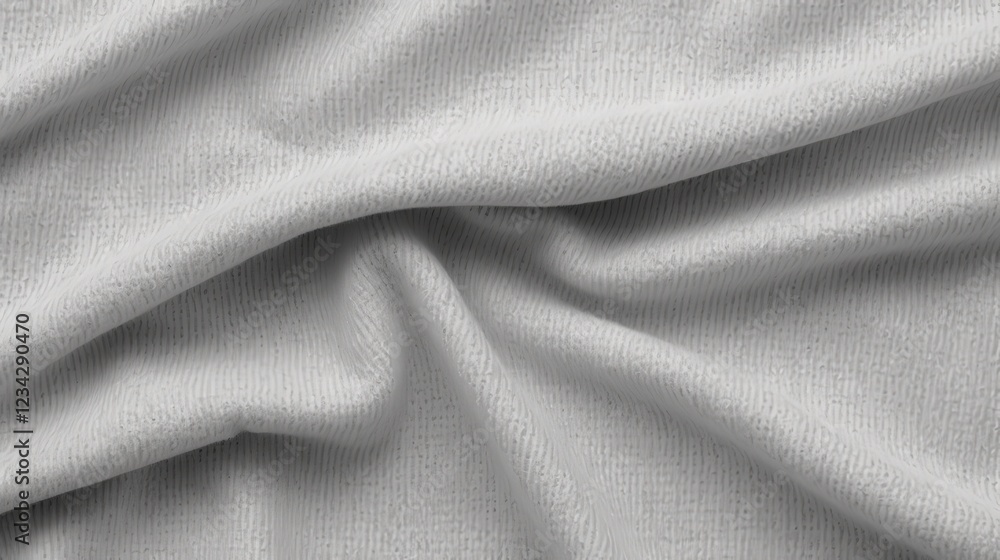 Aufkleber light grey woolen or tweed fabric close-up showing unique texture ideal for fashion and design proje