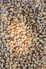 homemade natto fermented soy bean texture background.