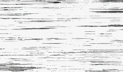 Minimalistic black and white abstract background featuring distressed horizontal lines with a...