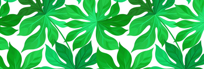 bright green abstract leaf pattern found exotic plants seamless design