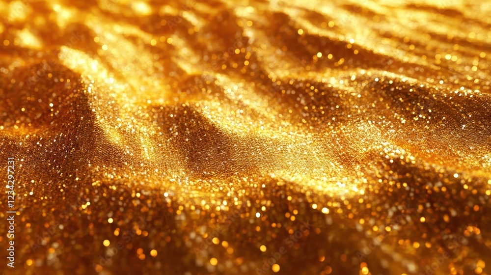 Poster rich golden texture with subtle shimmering light creating a luxurious and elegant visual experience 
