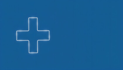 Obraz premium Business for Profit, Benefit, health insurance, Development and growth concepts. Represented by a plus sign with copy space , with white tonespng