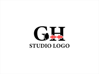 sound studio logo vector,