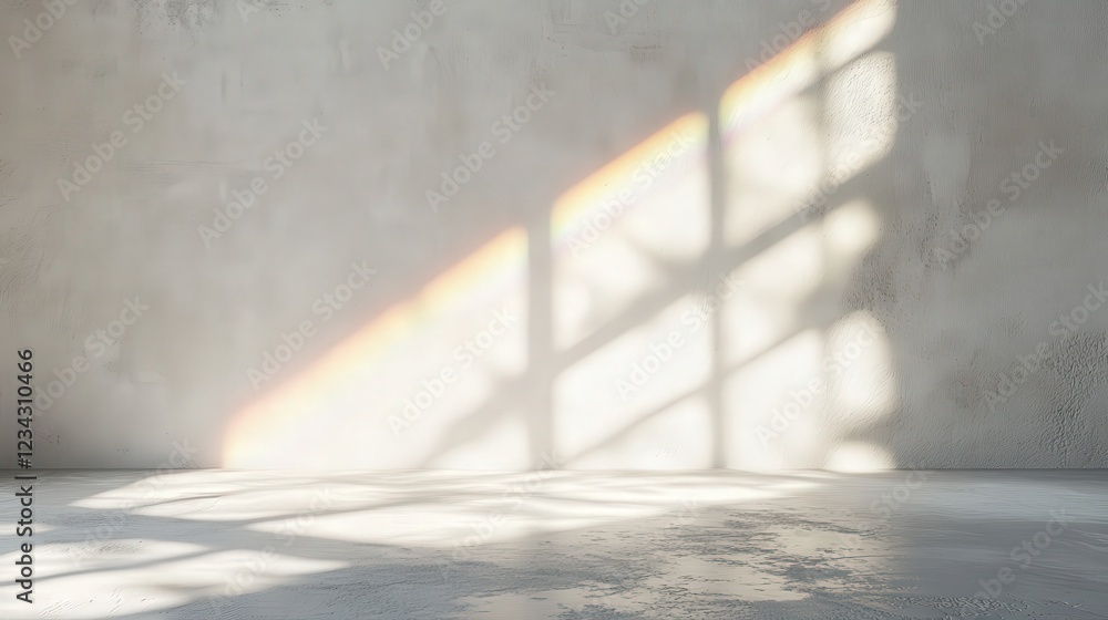 Poster elegant shadow overlay effect for creative mockups and backgrounds in minimalist style with soft lig