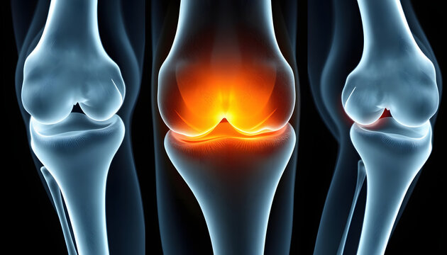 Medical image x-ray knee operation Case severe bone loss varus knee s/p Left Total Knee Arthroplasty(TKA0 with bone graft reconstruction , with white tonespng