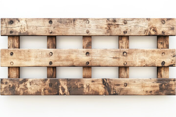 Pallet top view three rendering white background