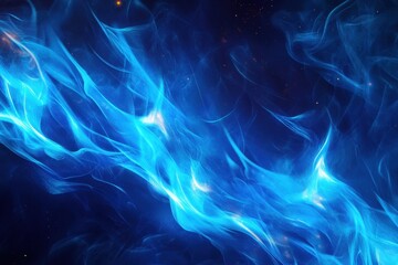Obraz premium Abstract Blue Flames Abstract Background Image