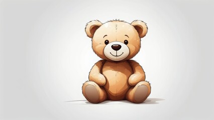 Fototapeta premium teddy bear on white