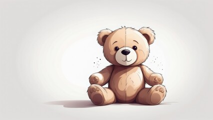 Fototapeta premium teddy bear with a heart