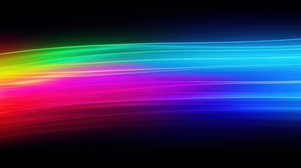Fototapeta premium Vibrant Rainbow Light Leak with Smooth Flowing Colors and Abstract Background for Creative Design and Artistic Inspirations