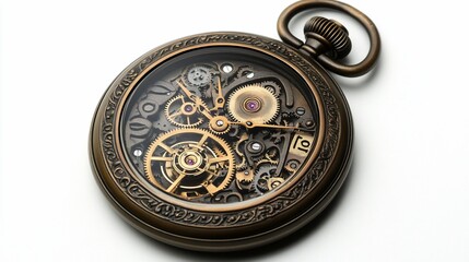 Antique Skeleton Pocket Watch: A Glimpse into Time's Intricate Mechanism