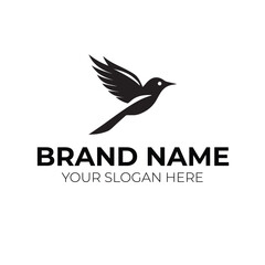 Obraz premium Minimalist Bird Logo Vector