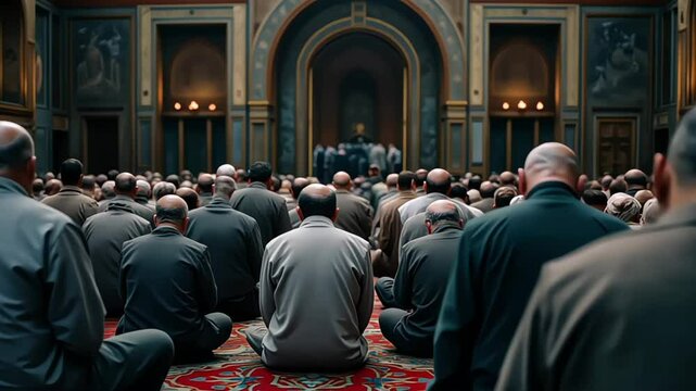 Muslim Friday mass prayer