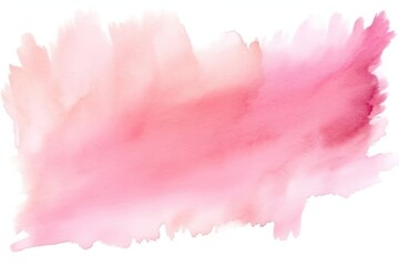 Obraz premium Pastel pink watercolor brush stroke paint paper watercolor paint.