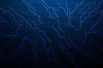 vector futuristic circuit board , Electronic motherboard , Communication and engineering concept , Hi-tech digital technology concept	
