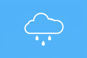 Obraz premium Illustration of clouds on blue background