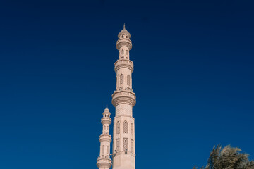 Photograph of El Mina Masjid mosque in Hurghada. Exterior of the Muslim mosque where Islam is...
