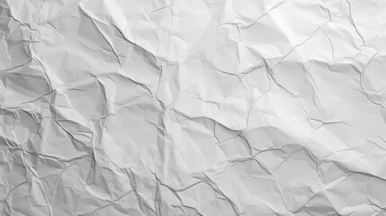 Obraz premium Crumpled White Paper Texture for Background Use in Design and Art Projects, High-Quality Stock Photo with Abstract Patterns