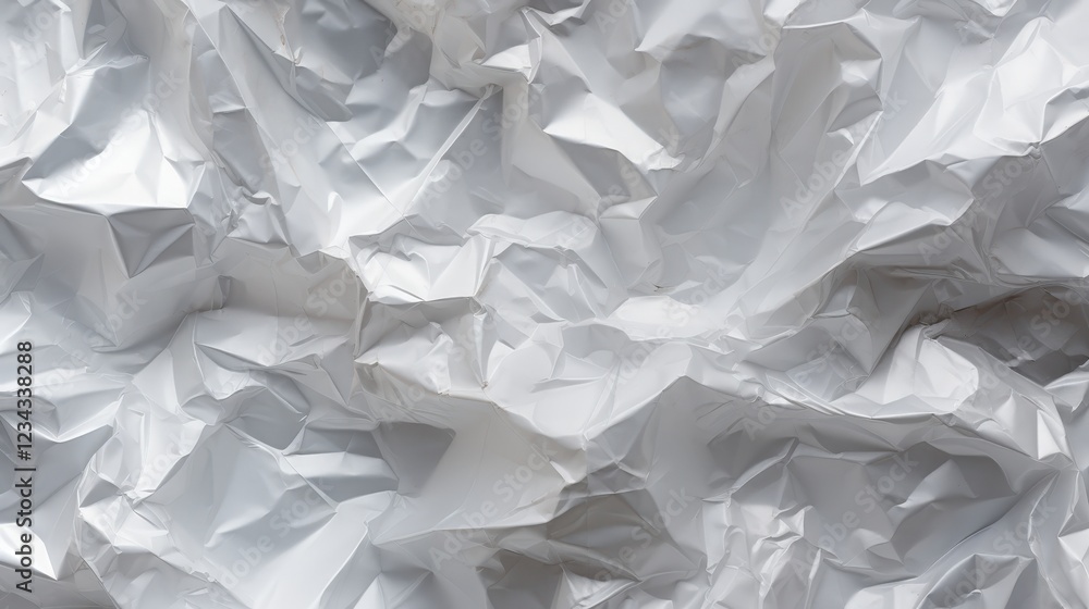Poster seamless crumpled plastic texture background for modern design projects and creative applications in