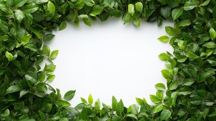 Fresh green hedge forming an open frame around a serene garden pathway, inviting tranquility and natural beauty.