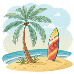 Beach Illustration