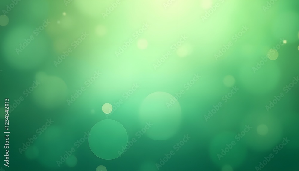 Poster abstract green bokeh background blur