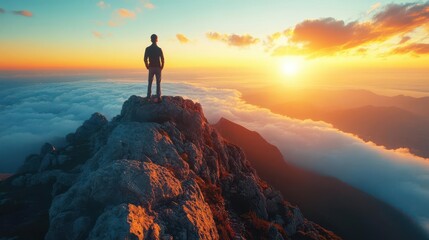 Obraz premium Unlock your potential, Reach new heights, Embrace change