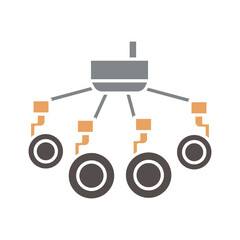 Autonomous Herding Systems black line icon.