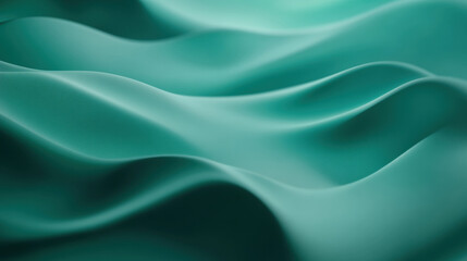 Obraz premium Turquoise abstract waves background flowing smoothly