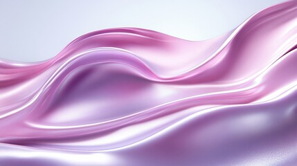 Abstract Vibrant Pink Background, Wavy Silk Texture, Fluid Design, Artistic Pattern, High Resolution