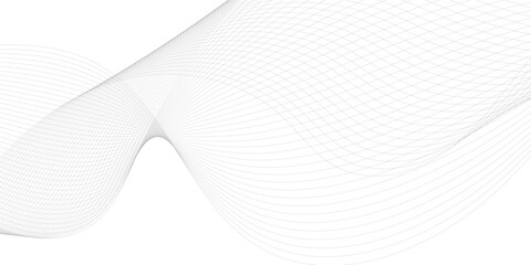 Technology and business wave lines on transparent background. Frequency sound wave, twisted curve lines with blend effect.