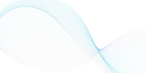 Technology and business wave lines on transparent background. Frequency sound wave, twisted curve lines with blend effect.