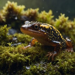 Fototapeta premium frog on the ground