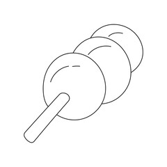 Doodle Fast Food Clipart: Kawaii Fast Food Clipart: Outline Cartoon Food Illustration