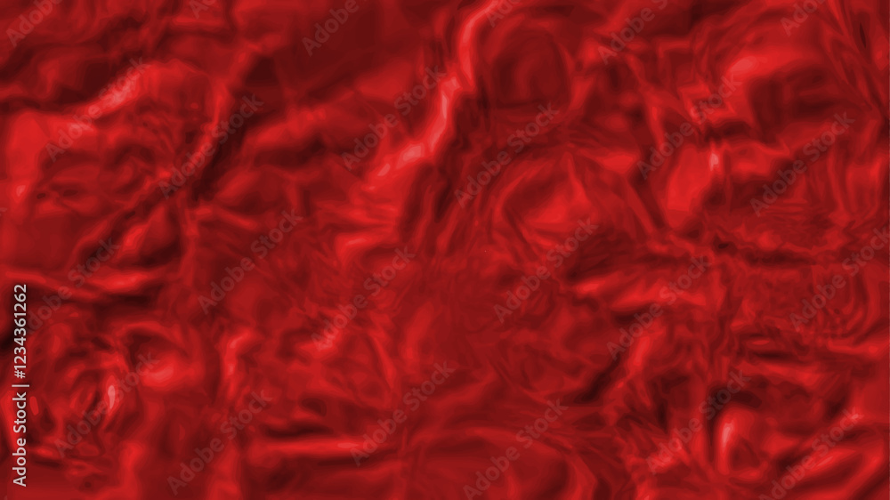 Poster abstract dark red crumpled paper seamless texture. an abstract close-up of red crumpled and creased 