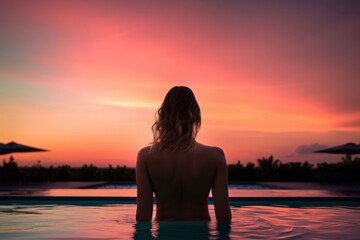 Fototapeta premium Sky outdoors vacation sunset.