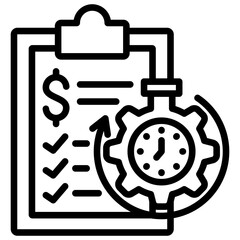 Fototapeta premium Financial Planning Icon