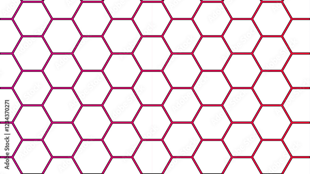 Poster abstract pink honeycomb pattern hexagonal diagram background. abstract pink hexagonal geometric shap