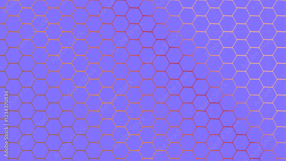Poster abstract honeycomb pattern hexagonal background. pink hexagon honeycomb outline art for design eleme