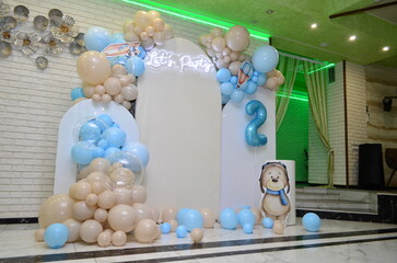 baby blue bear photo booth